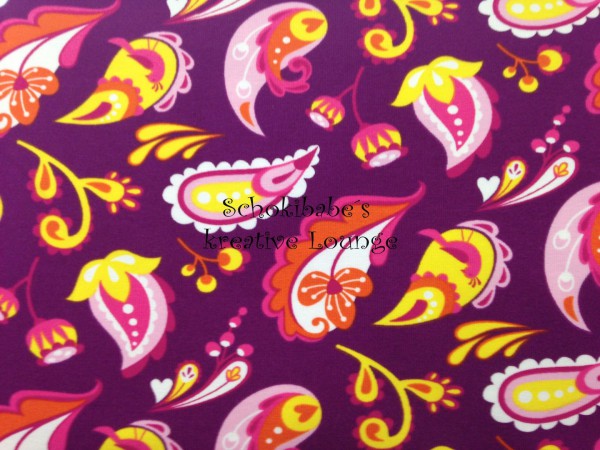 Lillestoff Stretchjersey Paisley Power